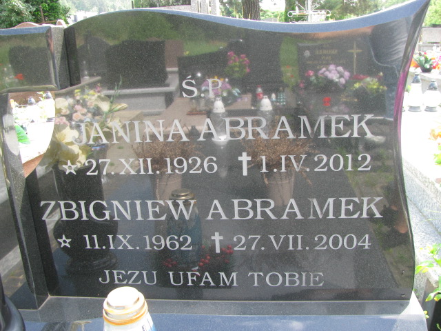 Janina Abramek 1926 Janowiec - Grobonet - Wyszukiwarka osób pochowanych