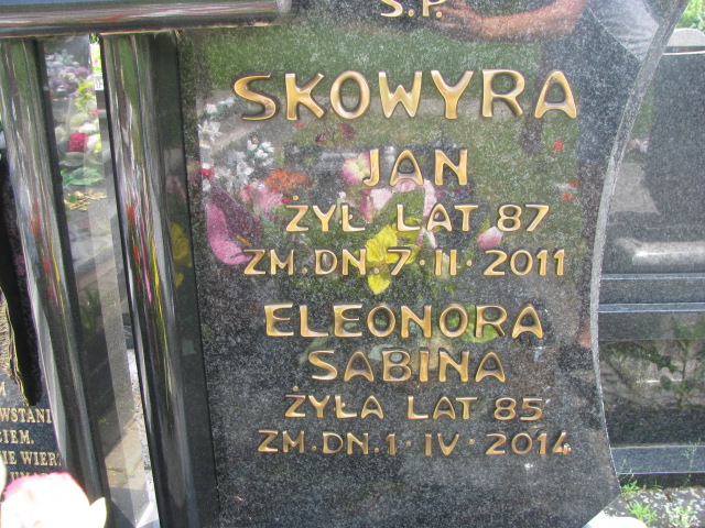 Eleonora Sabina Skowyra Janowiec - Grobonet - Wyszukiwarka osób pochowanych