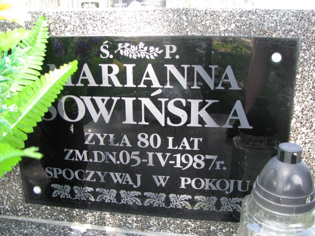 Marianna Sowińska Janowiec - Grobonet - Wyszukiwarka osób pochowanych