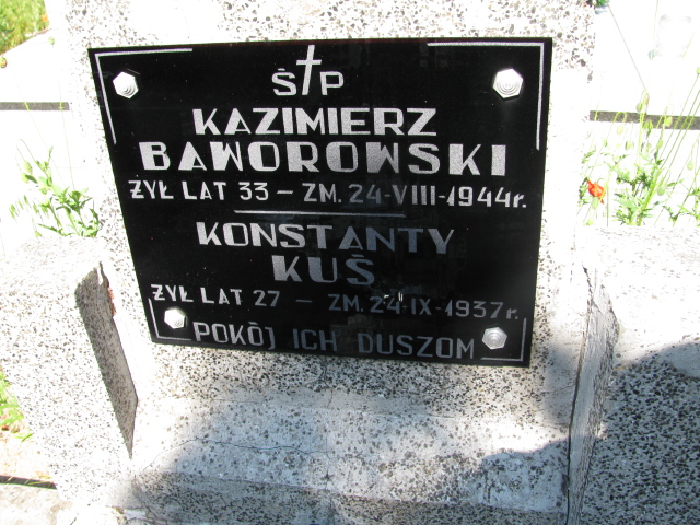 Grób Konstanty Kuś